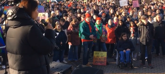 8000 bis 9000 Demonstranten in Bocholt