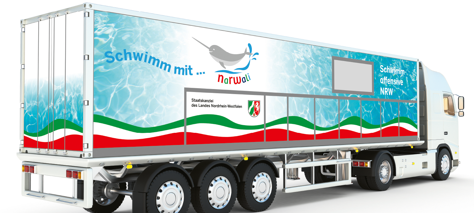 Mobiler Schwimmcontainer für die Region