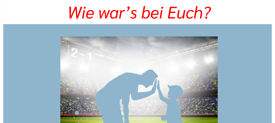 Zum ersten Mal im Stadion