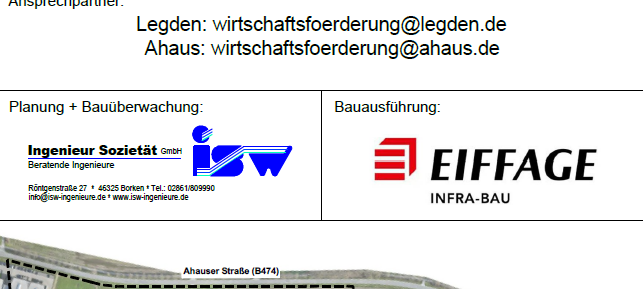 Spatenstich für Ausbau Industriepark an der A31