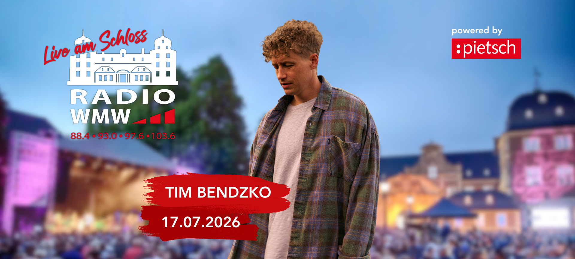 RADIO WMW LIVE AM SCHLOSS - Tim Bendzko in Ahaus