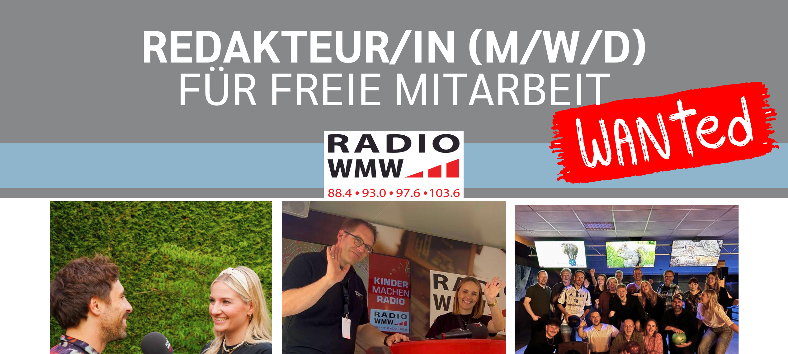 RADIO WMW sucht freie/n Redakteur/in